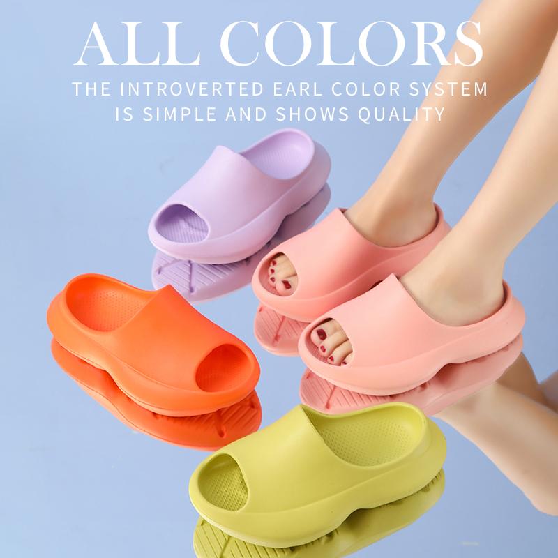 EVA厚底增高运动拖鞋踩屎感防滑软底足弓支撑不累脚外穿凉拖女夏