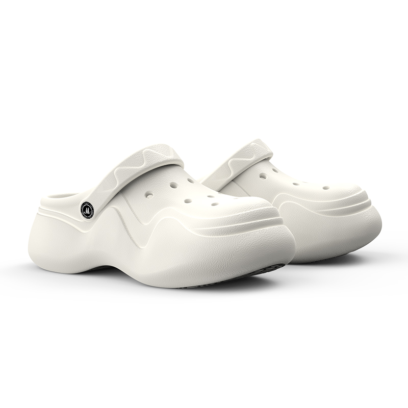 洞洞鞋女防滑厚底增高eva踩屎感足弓支撑护士值班鞋上班外穿拖鞋