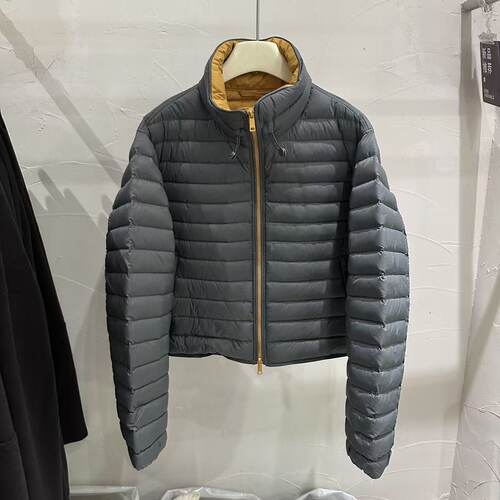 90白鹅绒轻薄小立领女款羽绒服