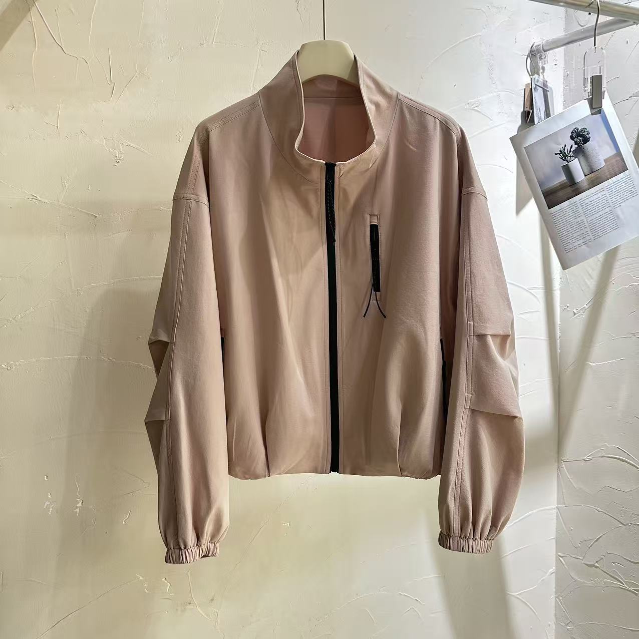 粉色韩版棒球服女减龄2026新款