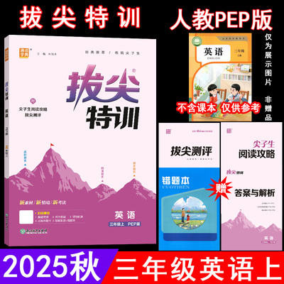 拔尖特训3三年级英语上册人教版