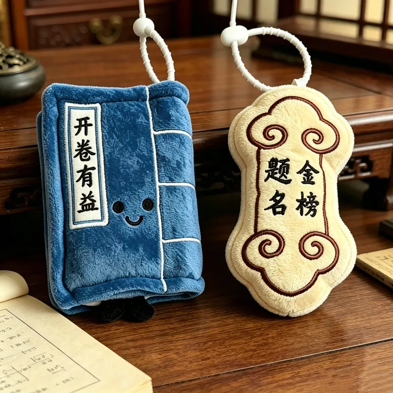 新款现货开卷有益挂件金榜题名毛绒公仔挂饰高考中考祈福礼物加油