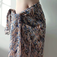 Оранжевый, синий черный длинный