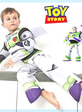 新迪士尼男童巴斯光年扮演服万圣节玩具总动员Buzz Lightyear cos