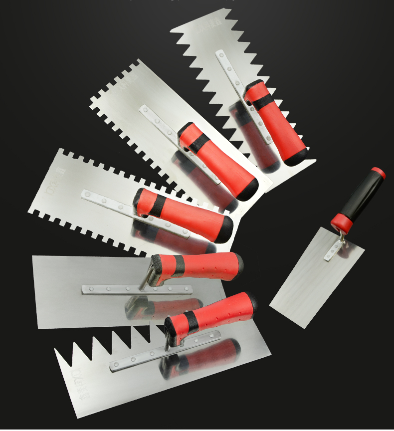 不锈钢带齿瓦工贴地工具抹泥刀