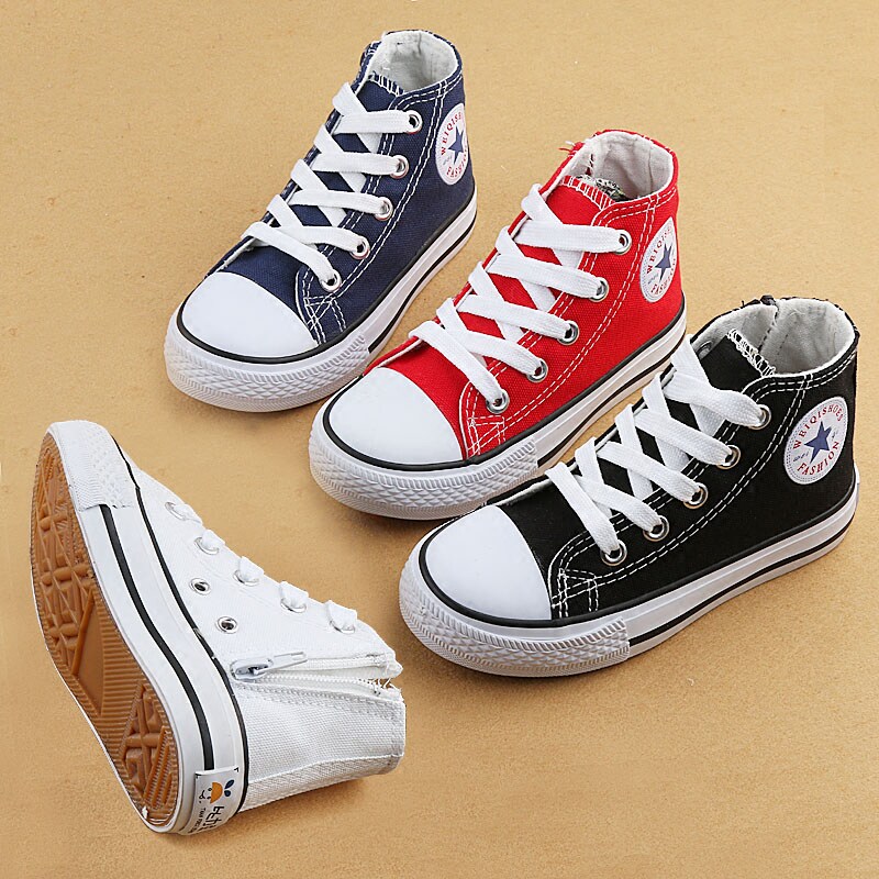 children canvas shoe Gaobang Boy girl black and white Cloth shoes Side zipper Parent-child shoes spring and autumn student gym shoes Gym shoesin the Shoes/Baby Shoes/Parent-child shoes , Canvas shoes  category - from Buy2taobao.com to provide professional Taobao agent buy service