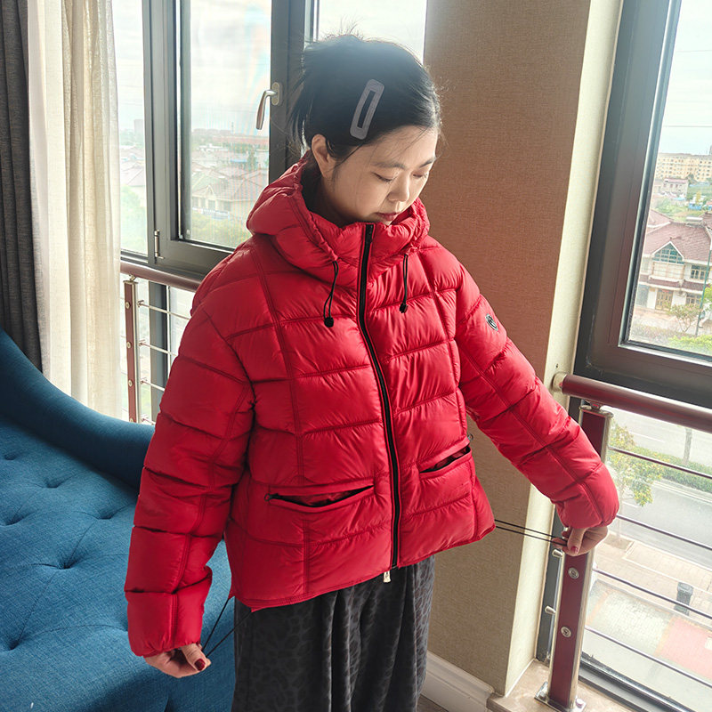 排骨连帽时尚棉服女2026新款棉衣/棉服
