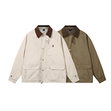 916-968-特P85无差价秋装美式潮设计感工装夹克白底M-3XL，男装夹克，星座916