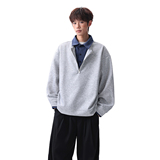 916-W97-特P55无差价现货重磅2026春装新拼接假两件卫衣无影墙，男装卫衣，星座916