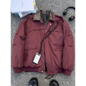 916-996-特P105无差价 现货 冬装铆钉双层领情侣棉服棉衣 网图图片