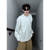 916-W89-特40无差价重磅可二开2026春装亨利领长袖卫衣暗黑，男装卫衣，星座916