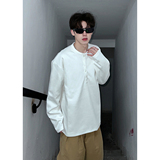 916-W89-特40无差价重磅可二开2026春装亨利领长袖卫衣暗黑，男装卫衣，星座916