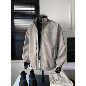 916-979-特P70无差价 春装 美式PU皮衣夹克双拉链头外套 假模，男装夹克，星座916