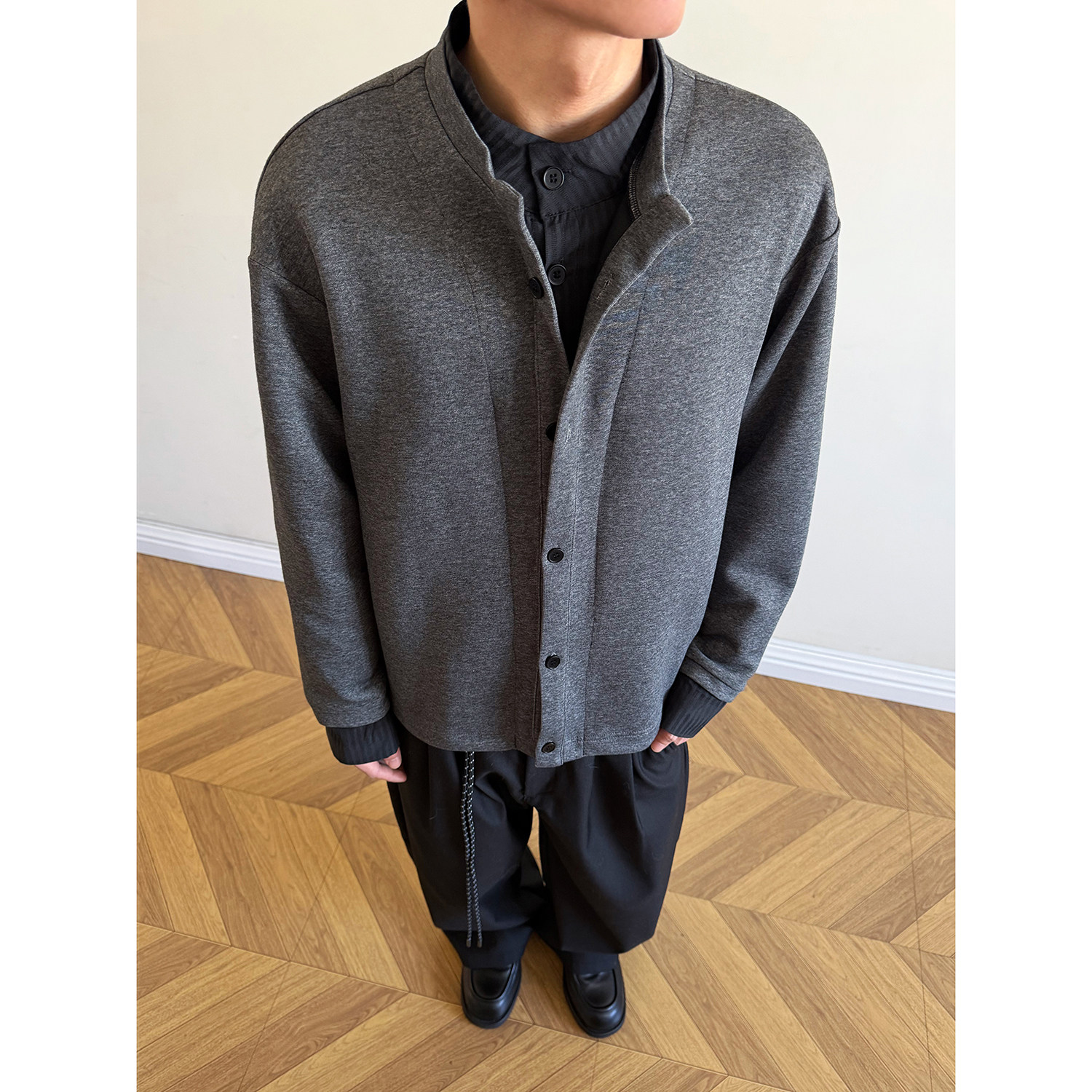 916-W98-特P60无差价货足重磅2026春装新假两件开衫卫衣美式，男装卫衣，星座916