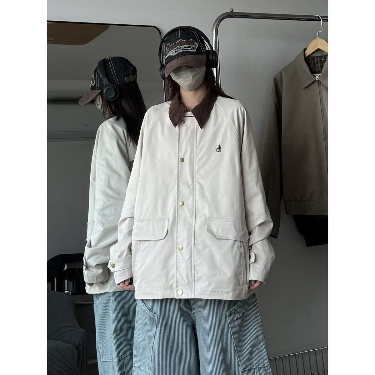 916-968-特P85无差价秋装美式潮设计感工装夹克中性M-3XL,男装夹克,星座916