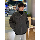 916-961-特P70无差价春装新款美式大码PU皮衣夹克外套港风M-5XL，男装夹克，星座916