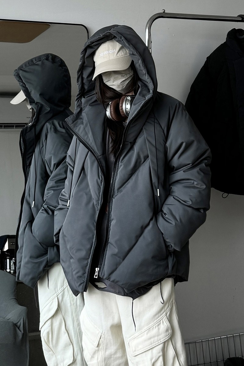 916-965-特P108无差价冬装美式设计感大码连帽棉衣中性M-5XL,男装棉衣,星座916