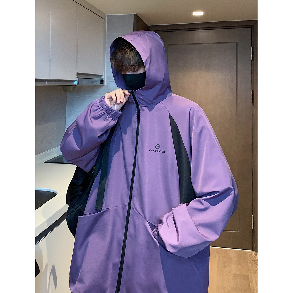 916-959-特P50无差价春装冲锋衣美式大码连帽夹克港风M-5XL,男装夹克,星座916