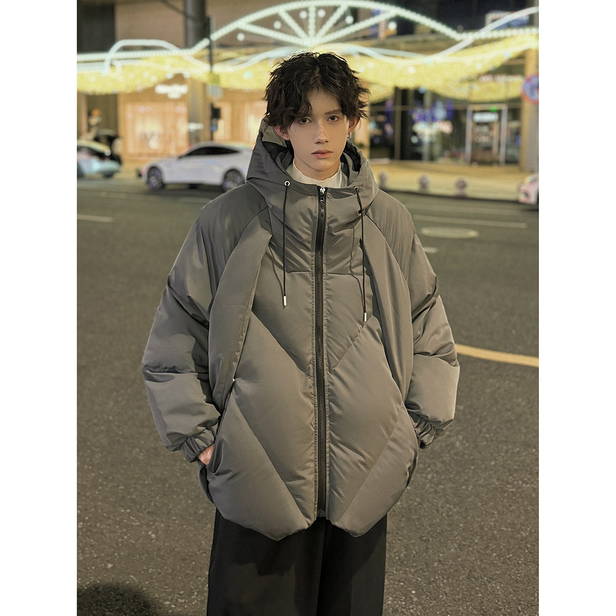 916-965-特P108无差价高品质货足冬装潮大码连帽棉衣港风M-5XL,男装棉衣,星座916
