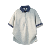 916-T166-特P40现货高定制面料夏装假两件polo衫短袖T恤白底，男装T恤，星座916