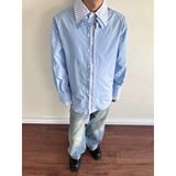 916-C71-特P52无差价深度库存2026春装假两件长袖衬衫S-2XL，男装衬衫，星座916