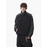 916-993-特P85深度库存春装拼接摇粒绒户外立领外套夹克无影墙，男装夹克，星座916