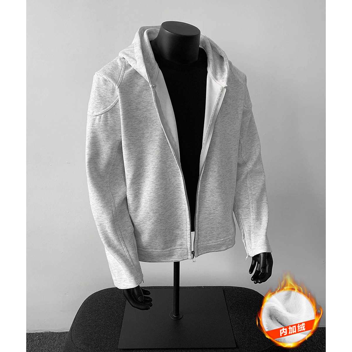 916-W96绒-特P78薄款W96-特P68深度库存重磅正肩机车连帽卫衣，男装工装外套，星座916