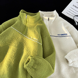 916-933-P100冬款美式套头大码羊羔毛棉衣港风平铺M-5XL，男装棉衣，星座916