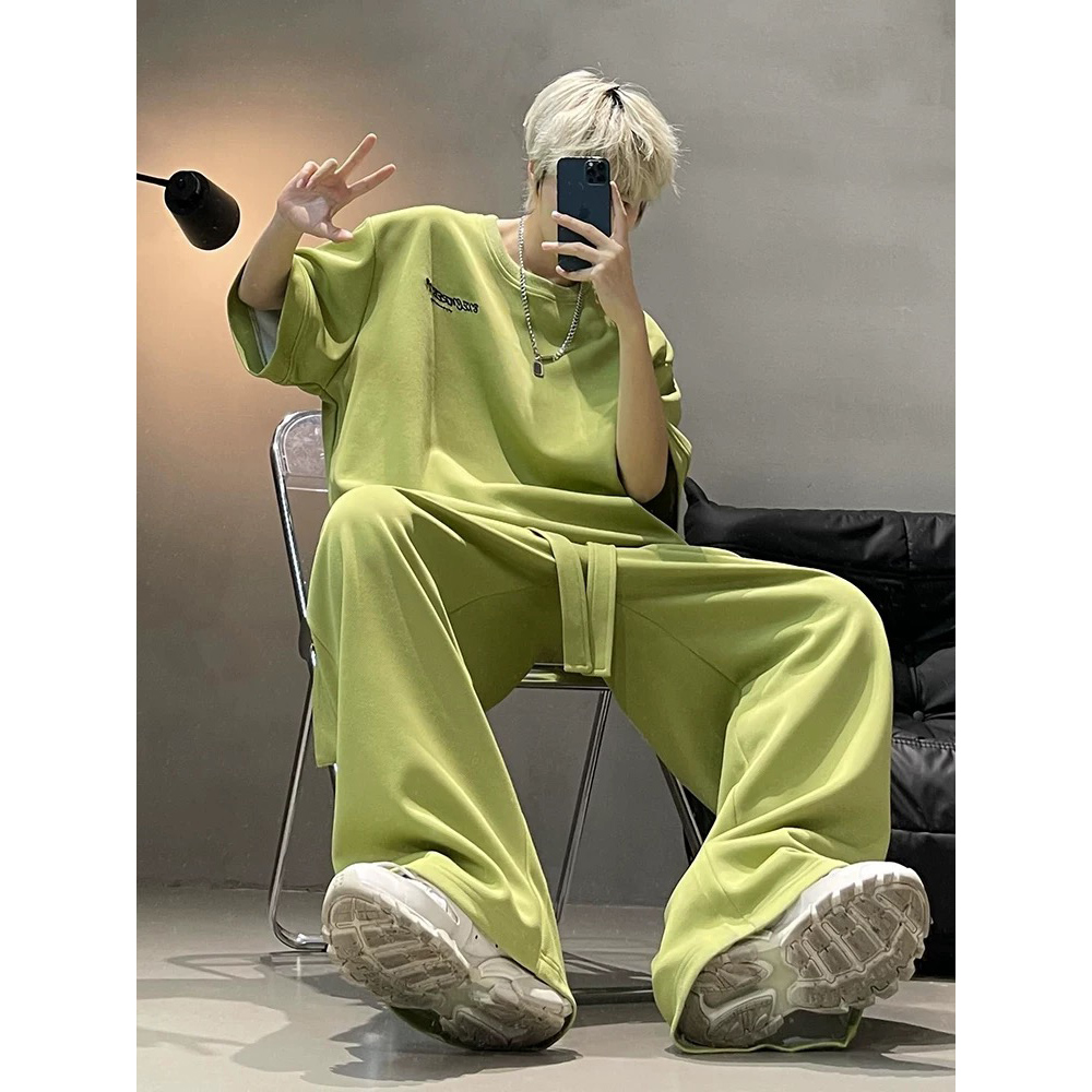 916-986-特P65无差价网图现货直播品质夏装套装短袖+长裤，男装休闲套装，星座916