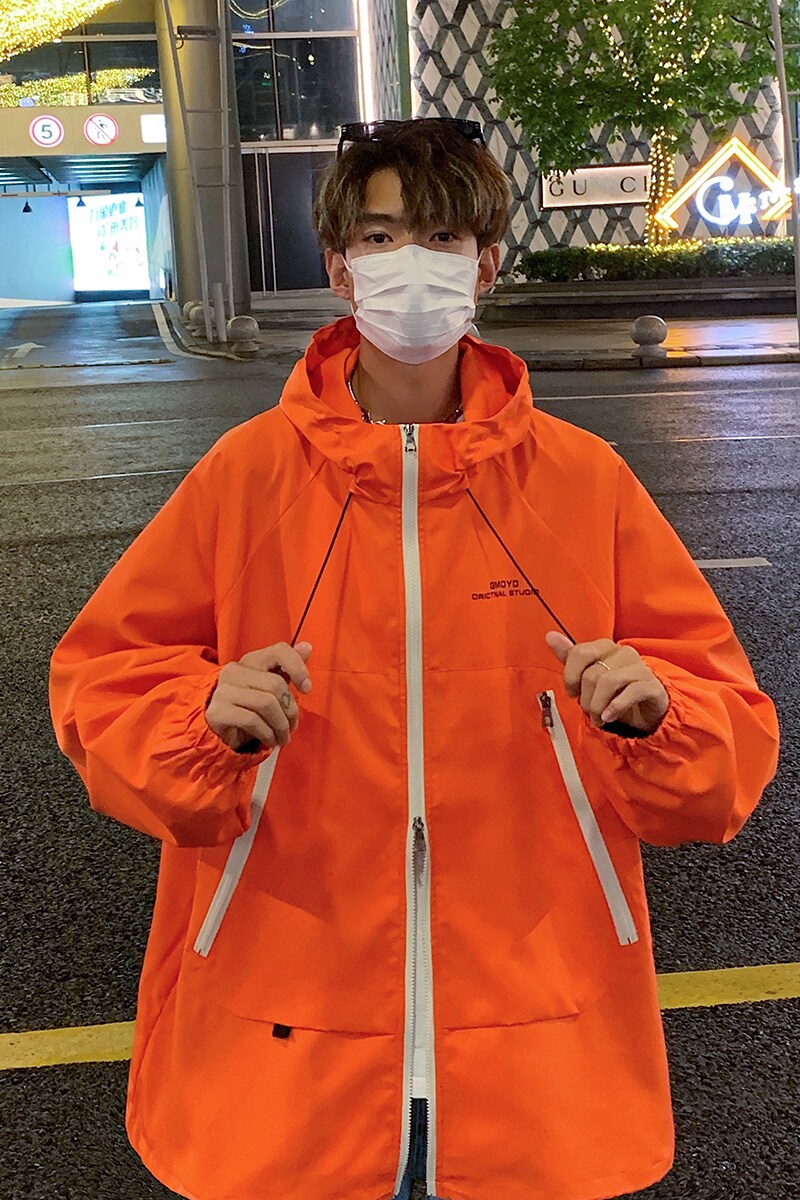 916-958-P782024秋装冲锋衣美式大码连帽夹克港风M-5XL控108,男装夹克,星座916