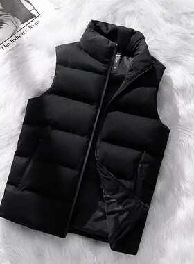 特价清仓运动棉马甲男秋冬季大码加厚保暖外套男士坎肩背心棉衣