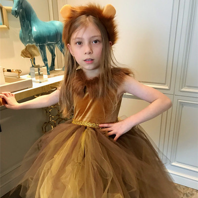 儿童狮子舞台表演服装动物演出