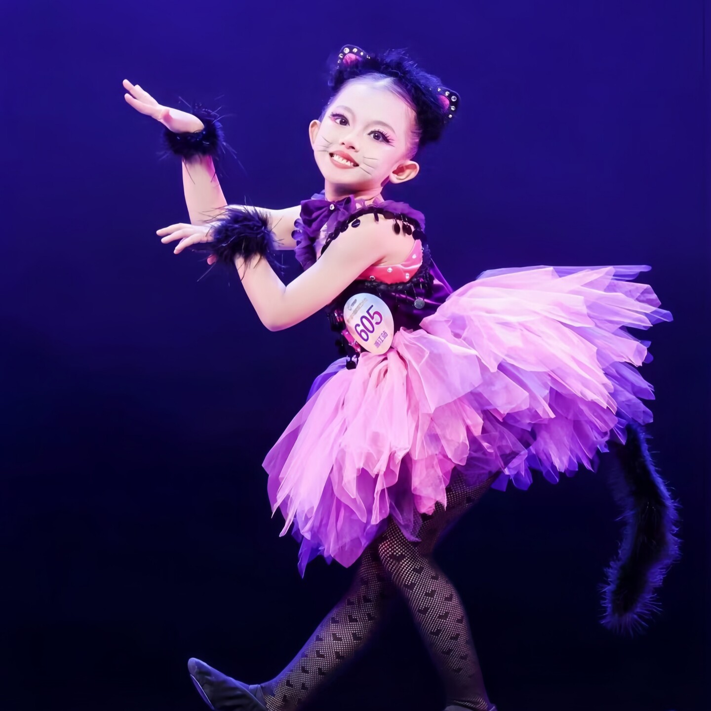 仙童堡女童猫咪造型舞蹈演出服