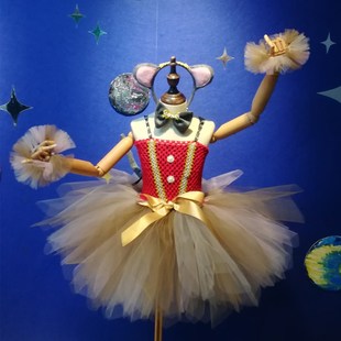 新年女童老鼠拜年爵士舞蹈表演儿童六一小老鼠演出服装角色扮演定