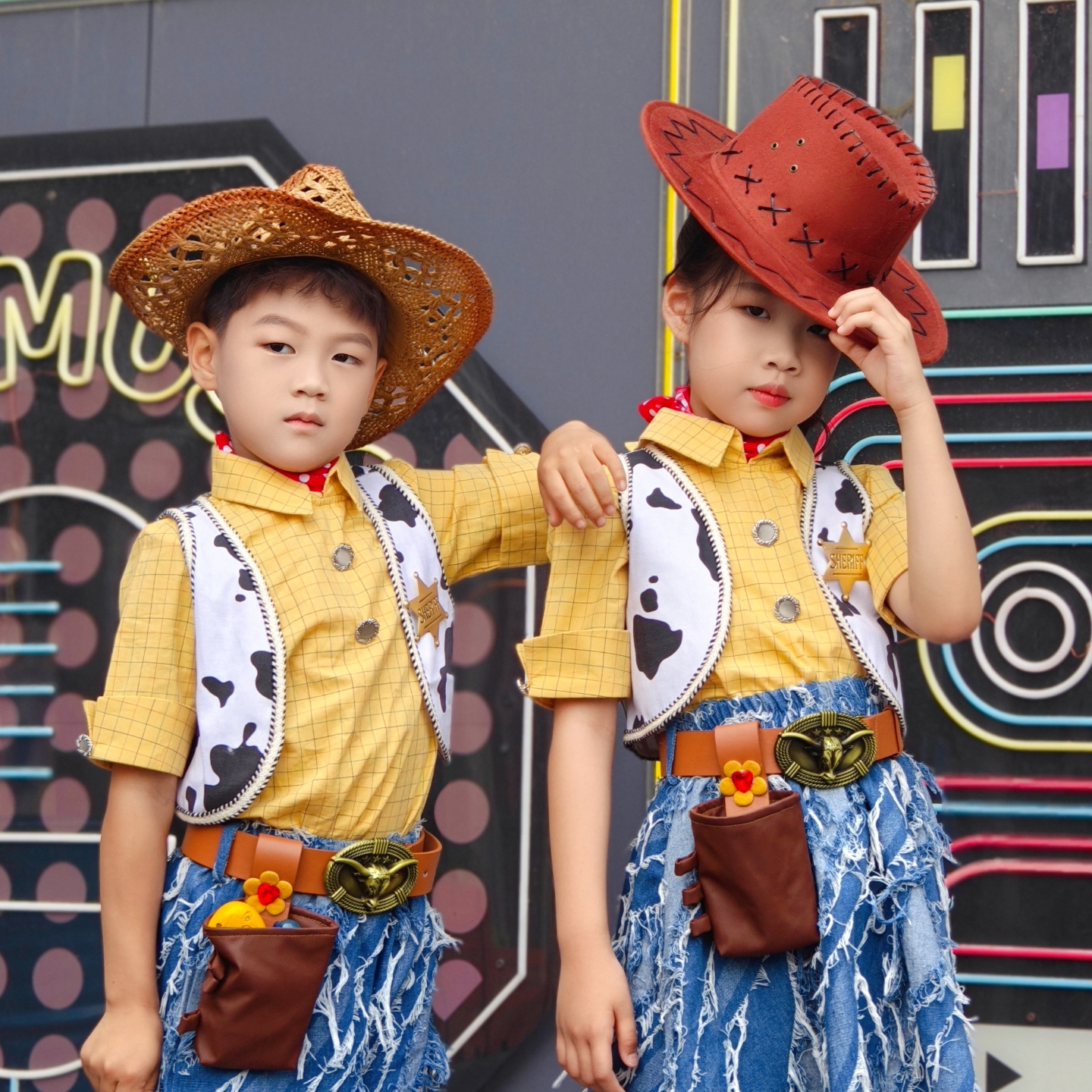 儿童礼服男童西部牛仔生日服装