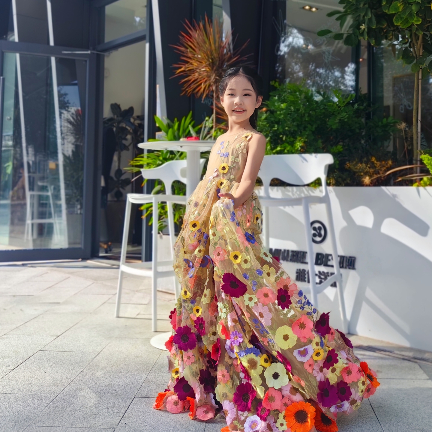 女童礼服儿童生日礼服走秀钢琴