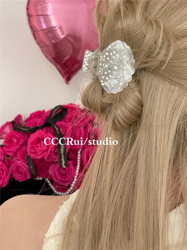 CCCRUI韩国ins醋酸幻彩贝壳抓夹