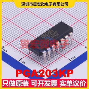 PGA203KP PDIP-14 单路仪表放大器芯片IC