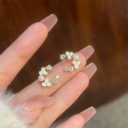 花朵C圈无耳洞蚊香盘耳夹