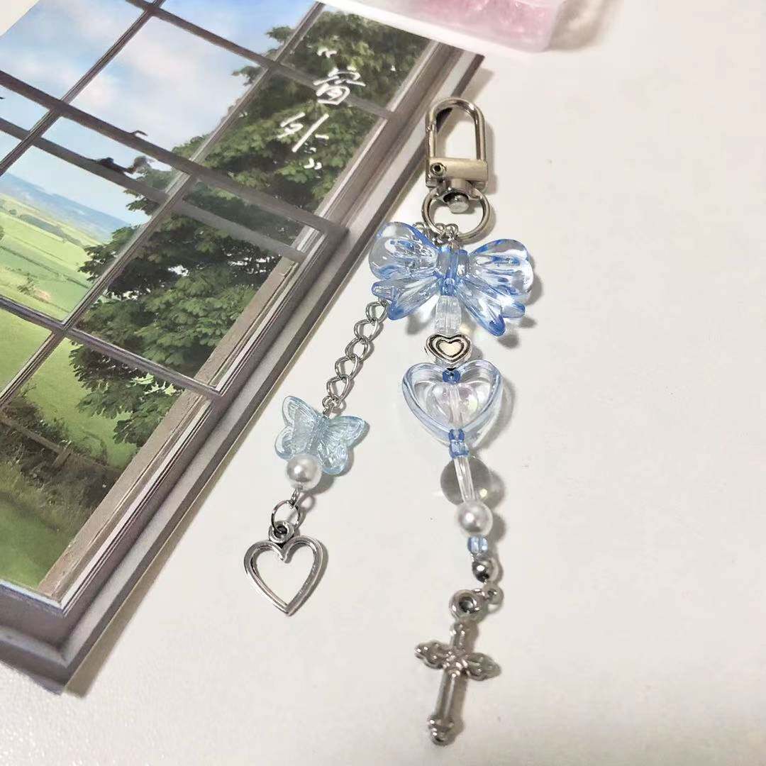 韩国ins网红蓝色咕卡挂链