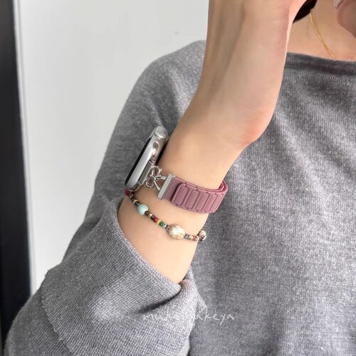 适用苹果手表 磁吸iwatch表带Applewatch表带创意磁吸表带s10表带