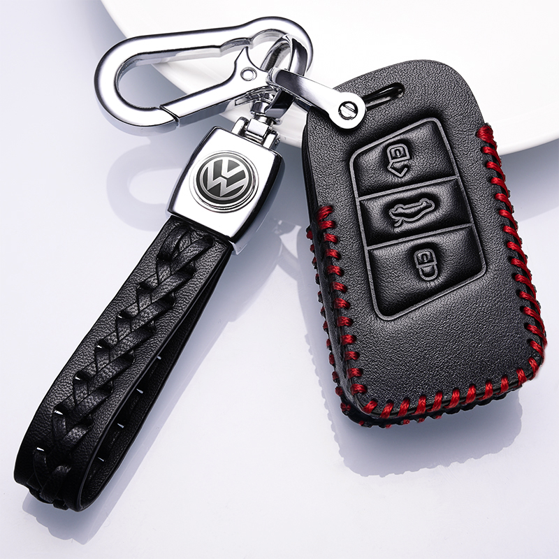 大众钥匙套新迈腾真皮汽车