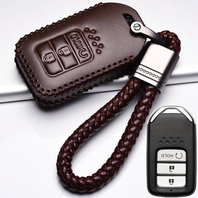 2021款本田CRV钥匙套专用真皮19款CR-V锐.混动汽车钥匙保护套包扣