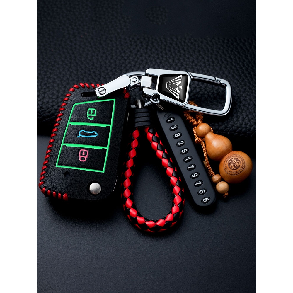 大众Bora钥匙套速腾朗逸plus探歌迈腾探岳途铠ccSantana车钥匙套