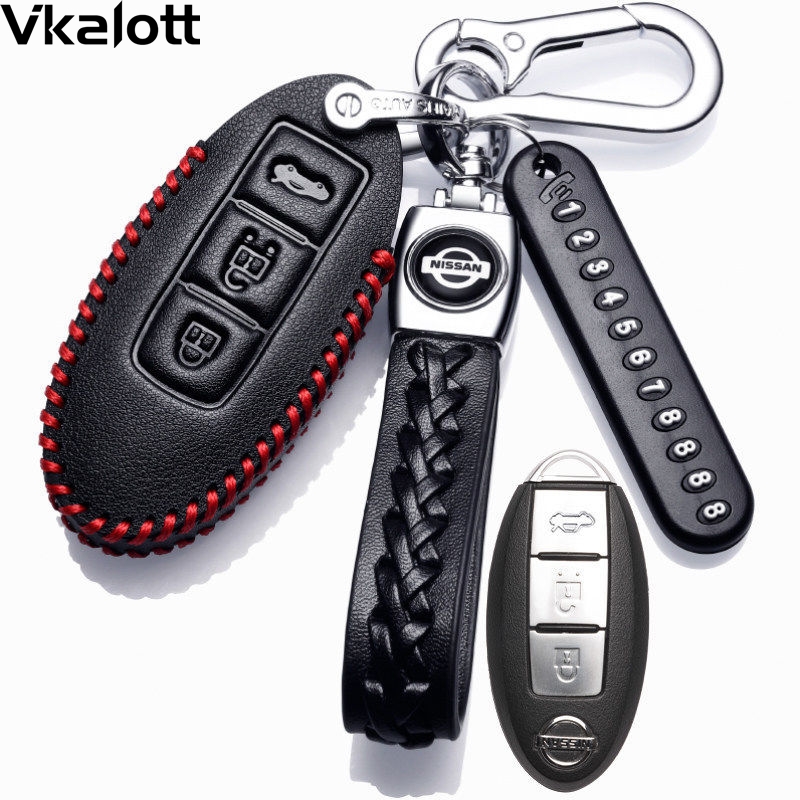 适用于2021款日产楼兰真皮钥匙包2021款楼兰汽车遥控套高档2019款