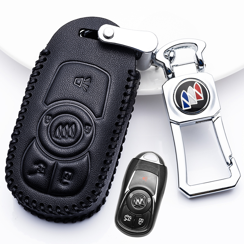 老款别克君威车钥匙套2015款别克君威汽车真皮钥匙包保护套专用扣