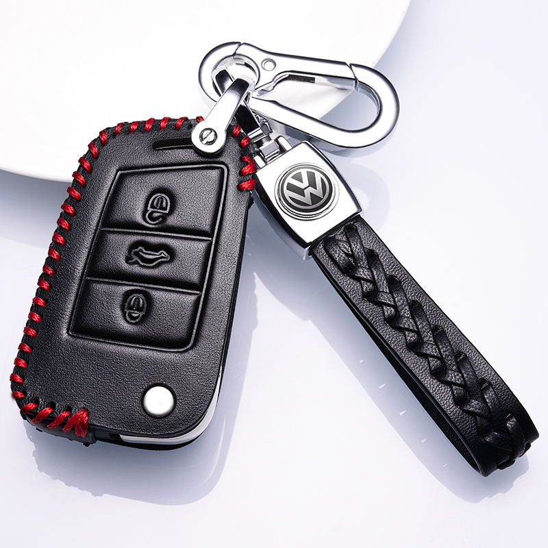 适用于一汽大众新速腾200TSI钥匙套280TSI DSG汽车真皮包扣2019款