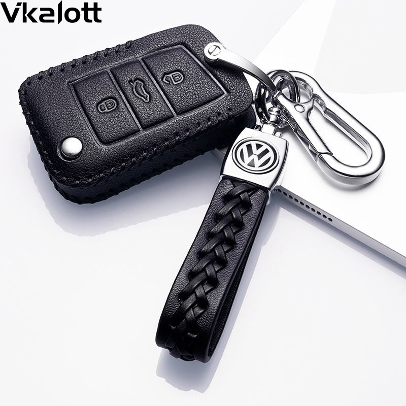 一汽福斯汽车新速腾2021款车钥匙套2021款速腾真皮包扣专用高档壳