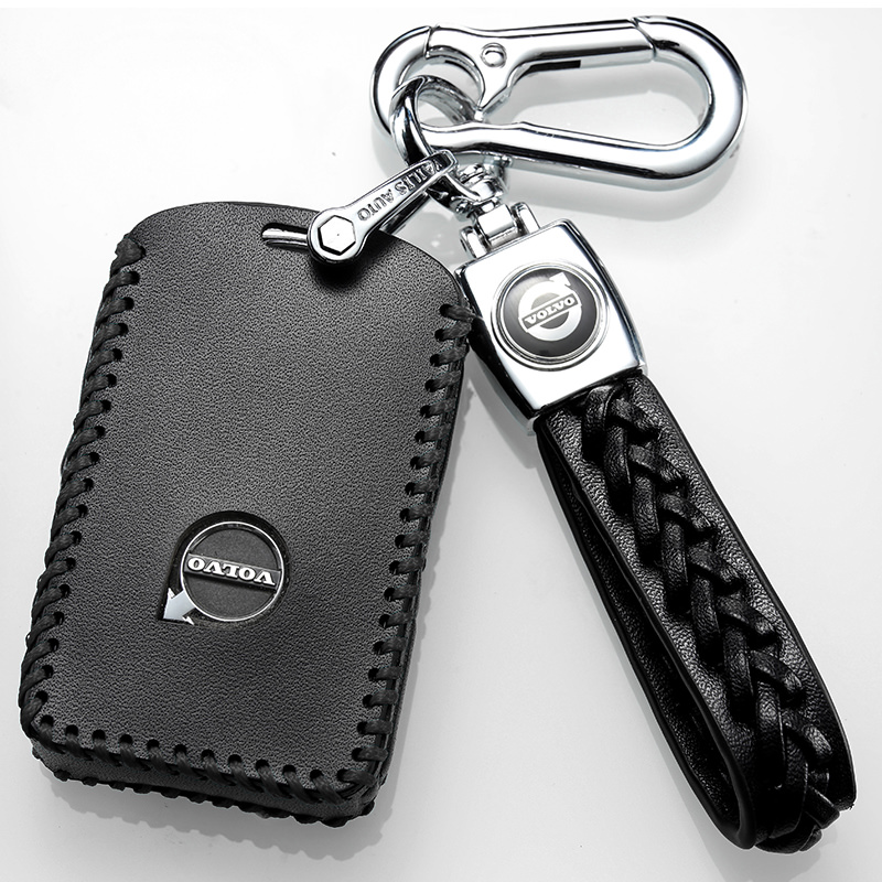 沃尔沃进口真皮五座新能源钥匙包