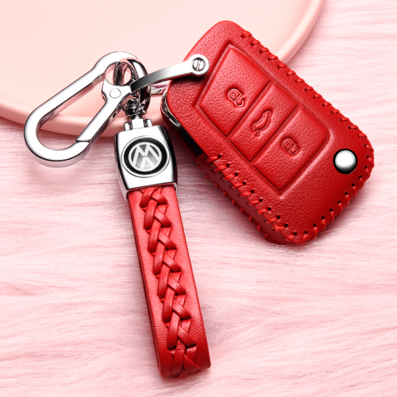 2019款大众速腾专用钥匙套全包真皮全新速腾一键启动汽车钥匙扣包